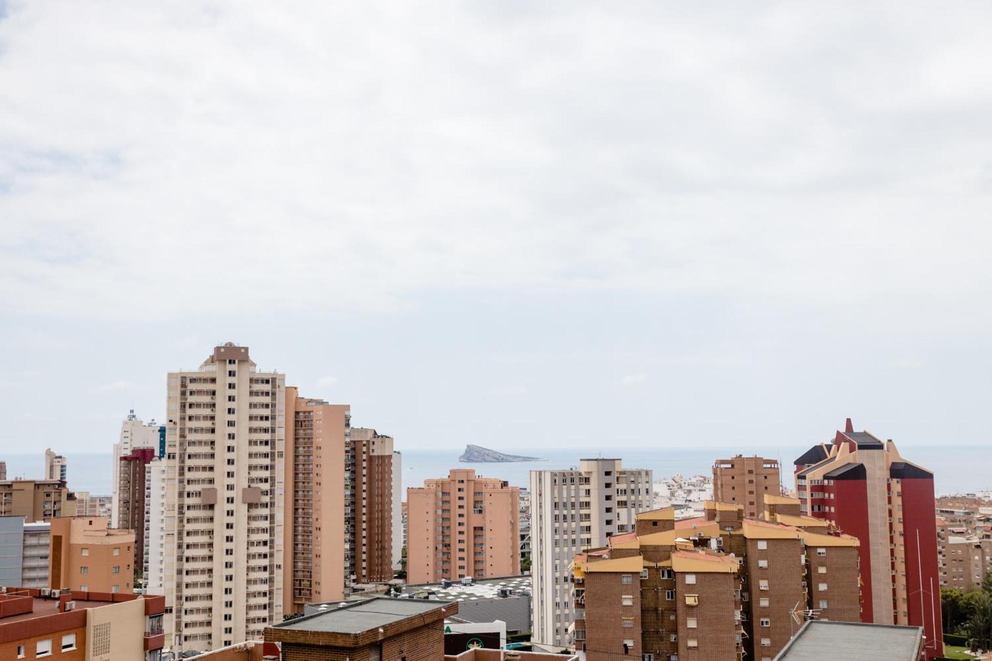 Great Panoramic View Studio Apartment Benidorm Exteriör bild