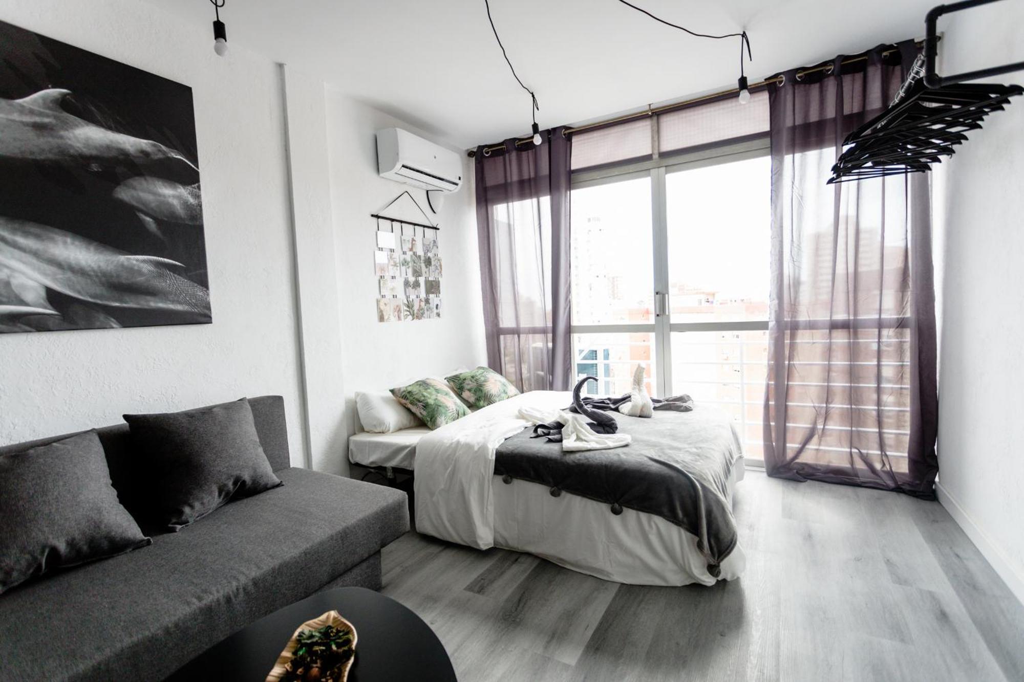 Great Panoramic View Studio Apartment Benidorm Exteriör bild